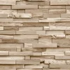 Vliestapete Holz Optik Blöcke Beige Creme A64002