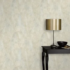 Vliestapete Holz Optik Creme Beige Metallic 10439-02
