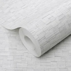 Vliestapete Holzoptik Creme Grau Glitzer 10562-31