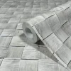 Vliestapete Holzoptik 3D-Effekt Grafik Grau Beige 45741