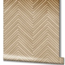 Vliestapete Holzoptik Fischgräte Beige Braun 33376