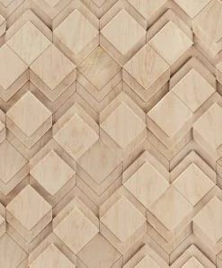 Vliestapete Holzoptik Grafisch Beige Braun 81675