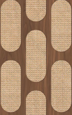 Vliestapete Holzoptik Grafik Braun Beige 81637