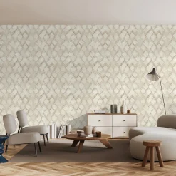 Vliestapete Holzoptik Grafisch Creme Beige 81678