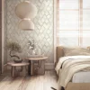 Vliestapete Holzoptik Grafisch Creme Grau 81679