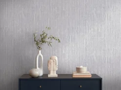 Vliestapete Holzoptik Grau Silber Metallic 39561-2