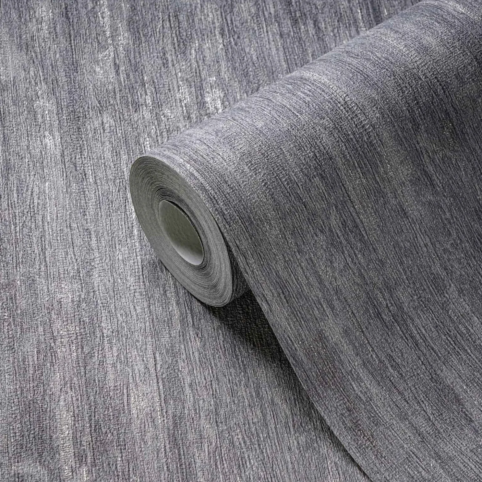 Vliestapete Holzoptik Grau Silber Metallic 39561-2