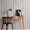 Vliestapete Holz-Optik Holzwand weiß Lutèce 95370-1