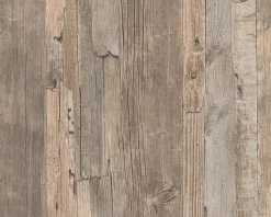Vliestapete Holz-Optik Holzwand braun Lutèce 95405-3