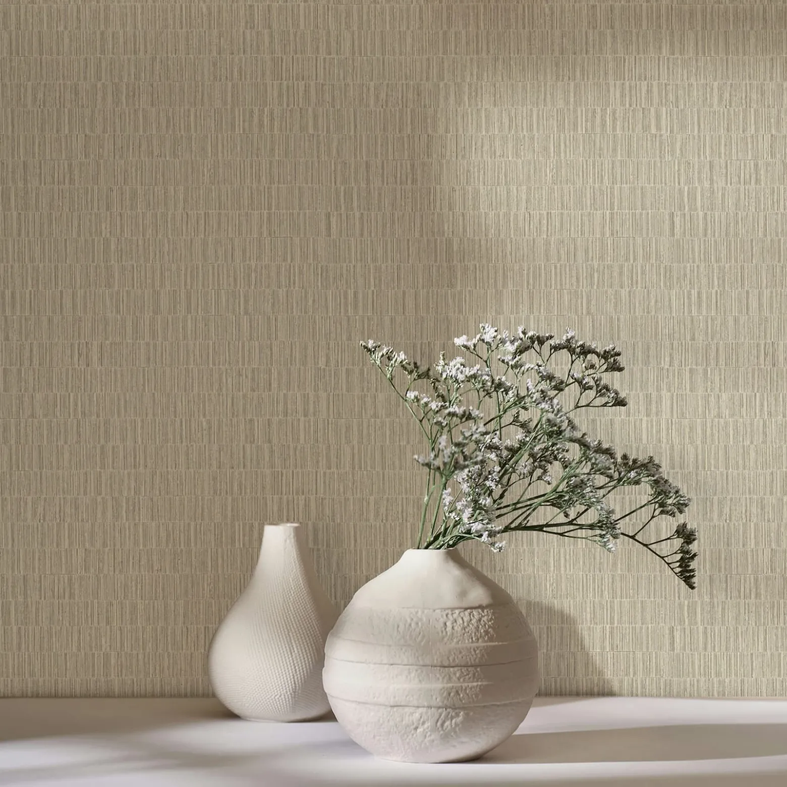 Vliestapete Holzoptik Streifen Beige Creme 35364