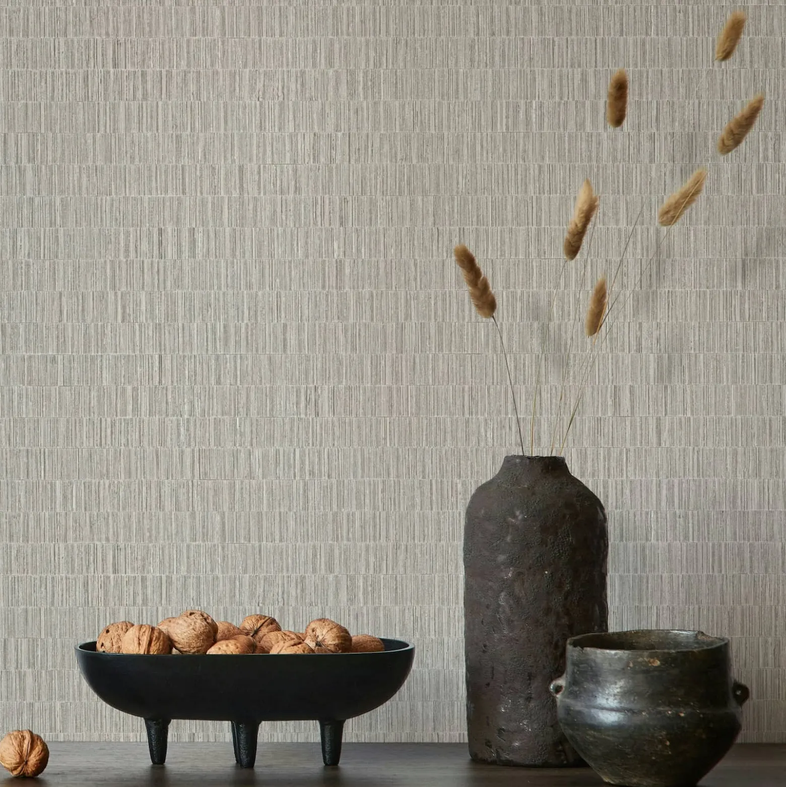 Vliestapete Holzoptik Streifen Beige Braun 35365