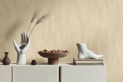 Vliestapete Holzoptik Struktur Creme Beige 39801-1