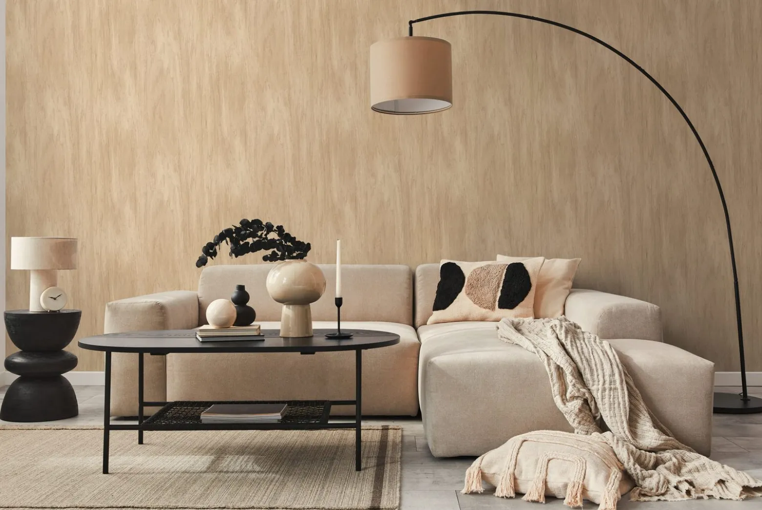Vliestapete Holzoptik Struktur Beige Braun 39801-2