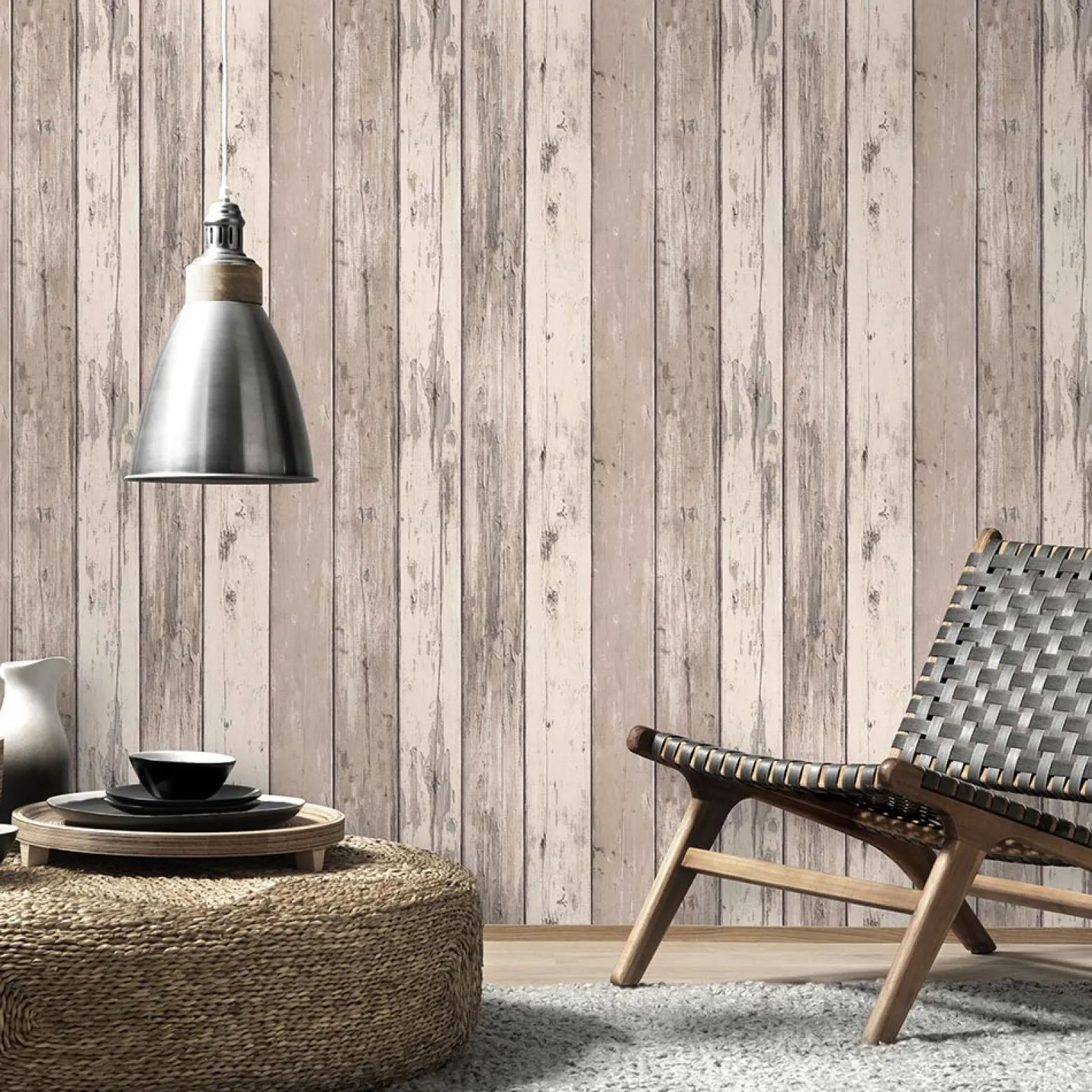 Vliestapete Holz-Optik Vintage beige creme 10200-11