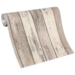 Vliestapete Holz-Optik Vintage beige creme 10200-11
