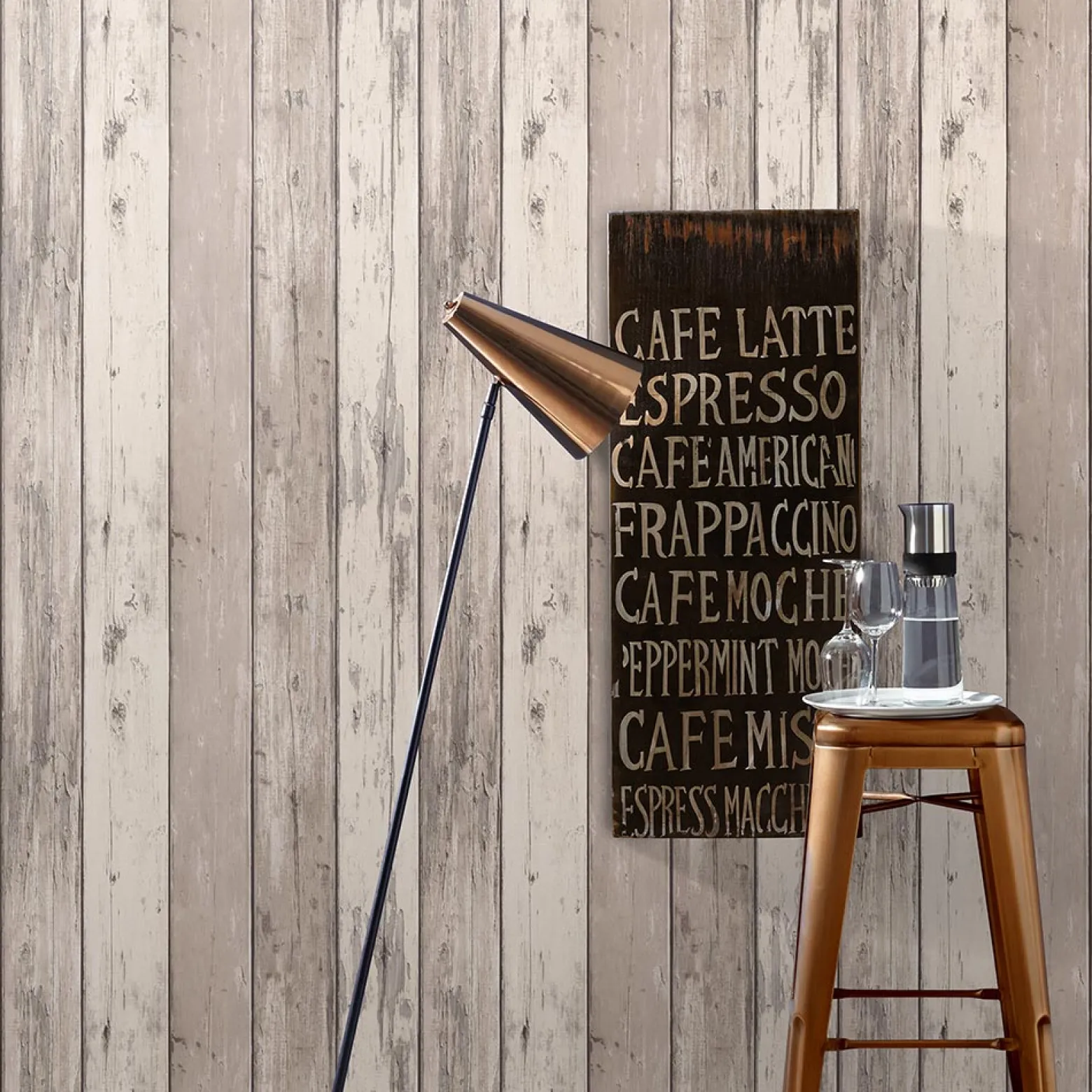 Vliestapete Holz-Optik Vintage beige creme 10200-11