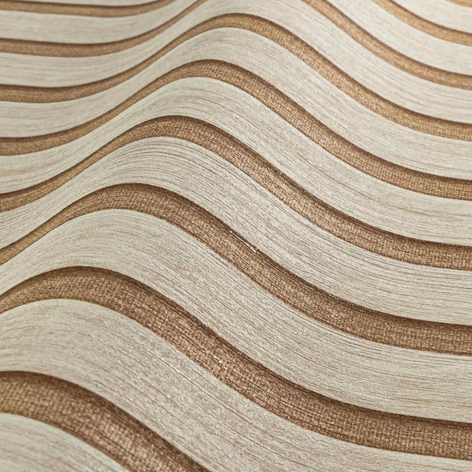 Vliestapete Holzpaneele Beige Kupfer Metallic 78665-2