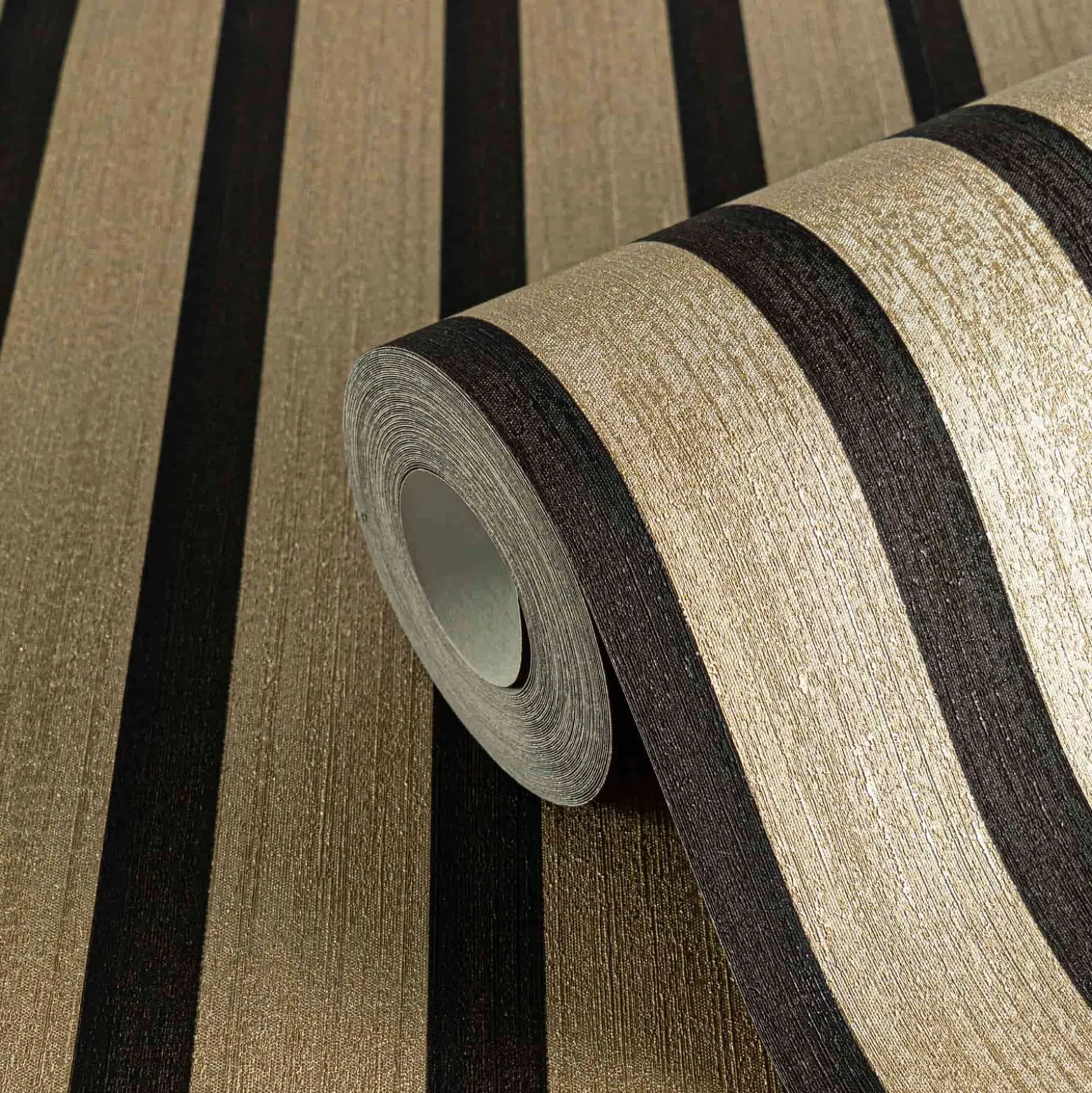 Vliestapete Holzpaneele Gold Metallic Schwarz 78627-2