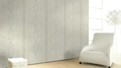 Vliestapete Holz Ranken creme Metallic Marburg 58252