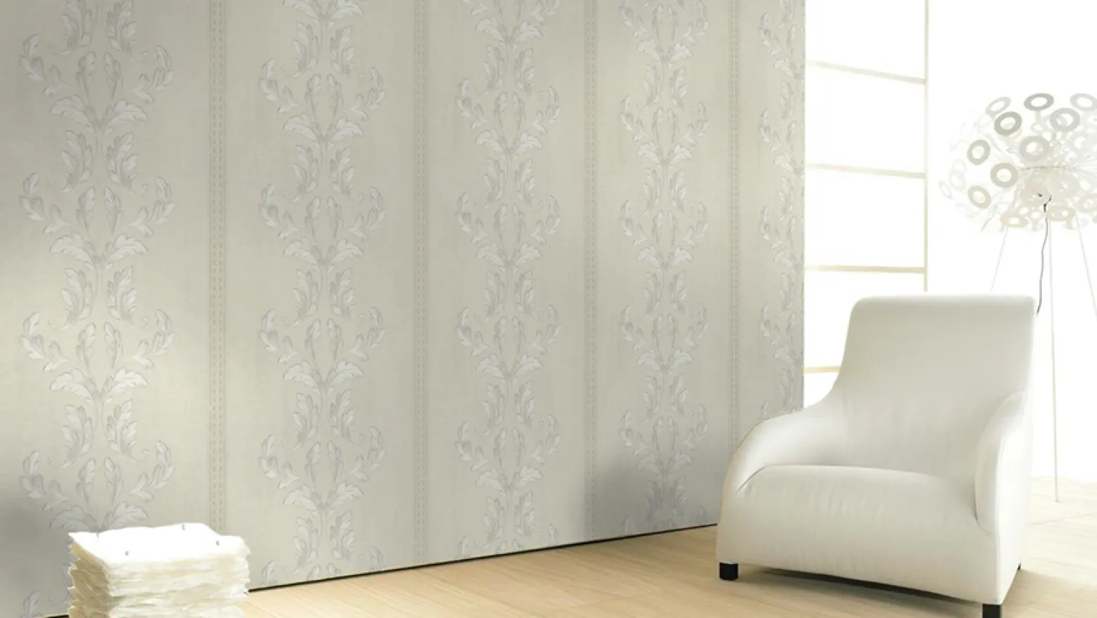 Vliestapete Holz Ranken creme Metallic Marburg 58252