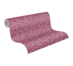 Vliestapete Holz Rattan pink 37706-5