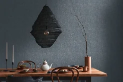 Vliestapete Holz Rinde Blau Kupfer Metallic 39562-2