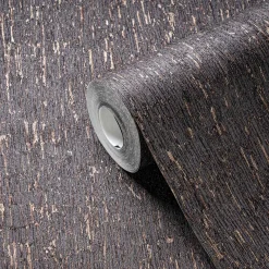 Vliestapete Holz Rinde Schwarz Gold Metallic 39562-6