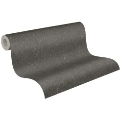 Vliestapete Holz Rinde Schwarz Gold Metallic 39562-6