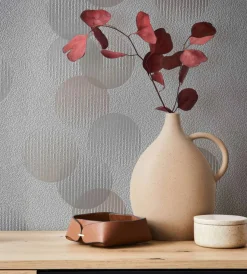 Vliestapete Ivy Grafisch Weiß Rosa 82323 Novamur