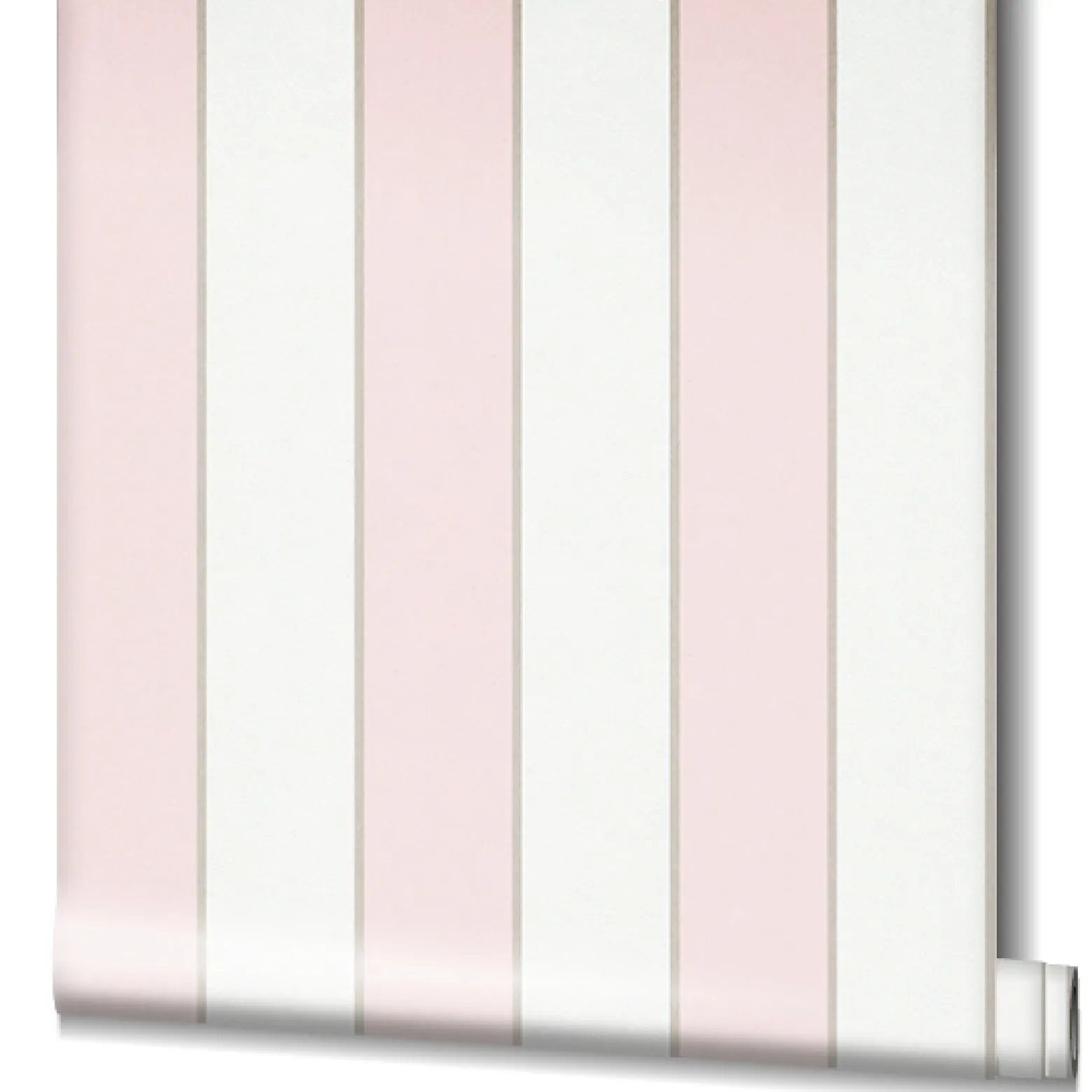 Vliestapete Ivy Streifen Weiß Rosa 82305 Novamur