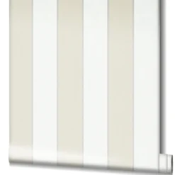 Vliestapete Ivy Streifen Weiß Beige 82304 Novamur