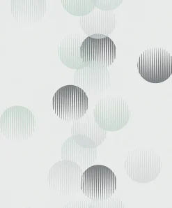 Vliestapete Ivy Struktur Grafisch Weiß Grün 82324 Novamur