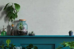Vliestapete Ivy Uni Struktur Grau 82280 Novamur