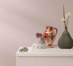 Vliestapete Ivy Uni Struktur Rosa 82309 Novamur