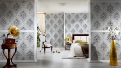 Vliestapete Jette Joop Barock anthrazit grau Glanz 33924-1