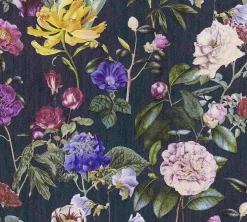 Vliestapete Jette Joop Blumen grau-blau grün 37336-4