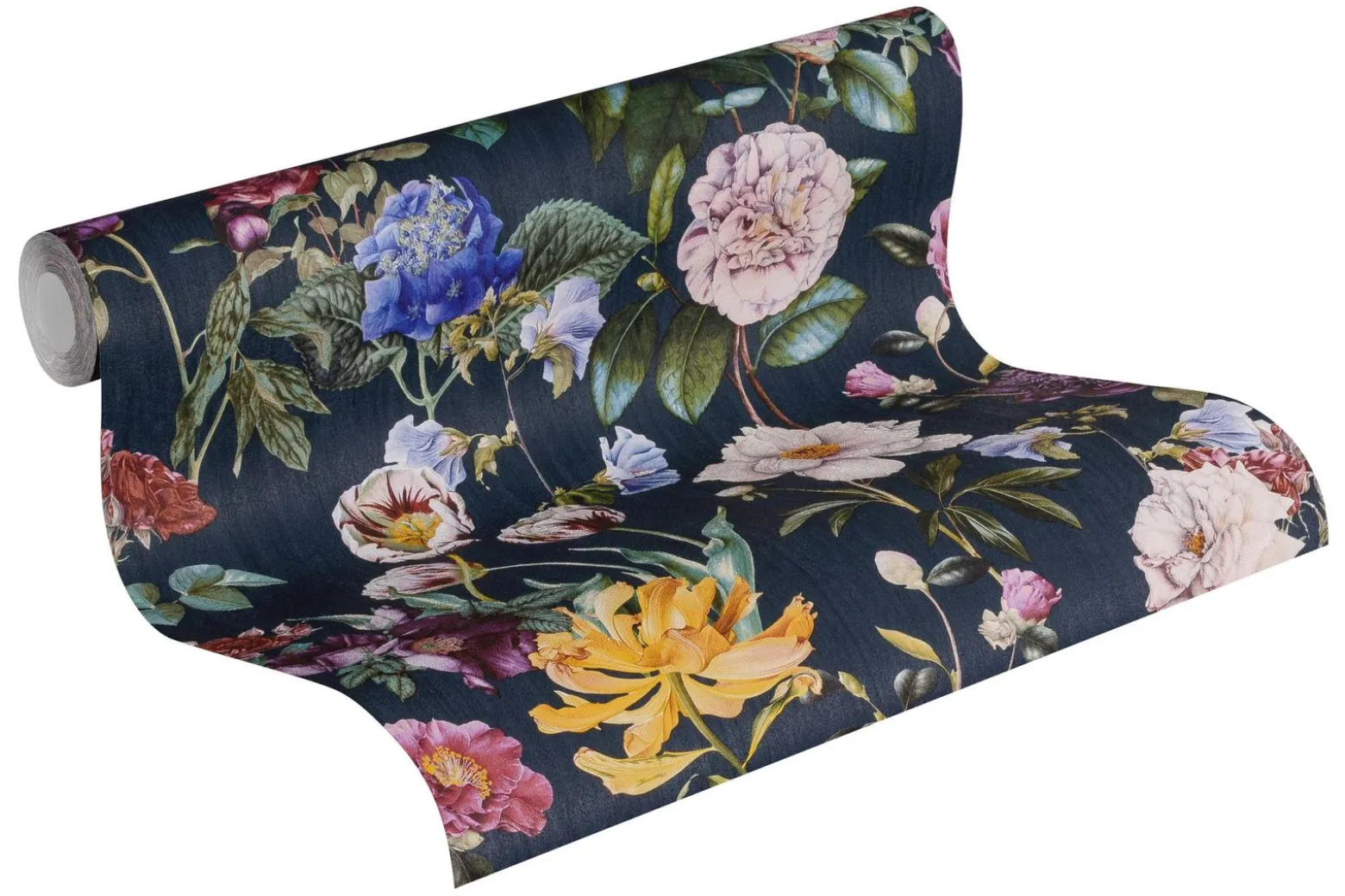 Vliestapete Jette Joop Blumen grau-blau grün 37336-4