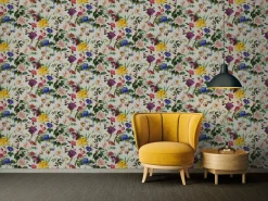 Vliestapete Jette Joop Blumen creme grün 37336-1