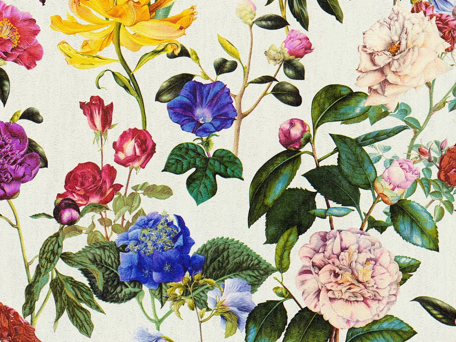 Vliestapete Jette Joop Blumen creme grün 37336-1