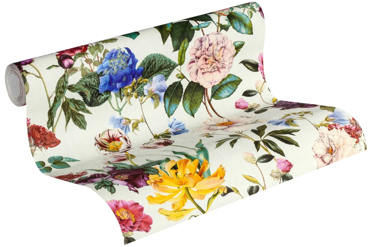 Vliestapete Jette Joop Blumen creme grün 37336-1