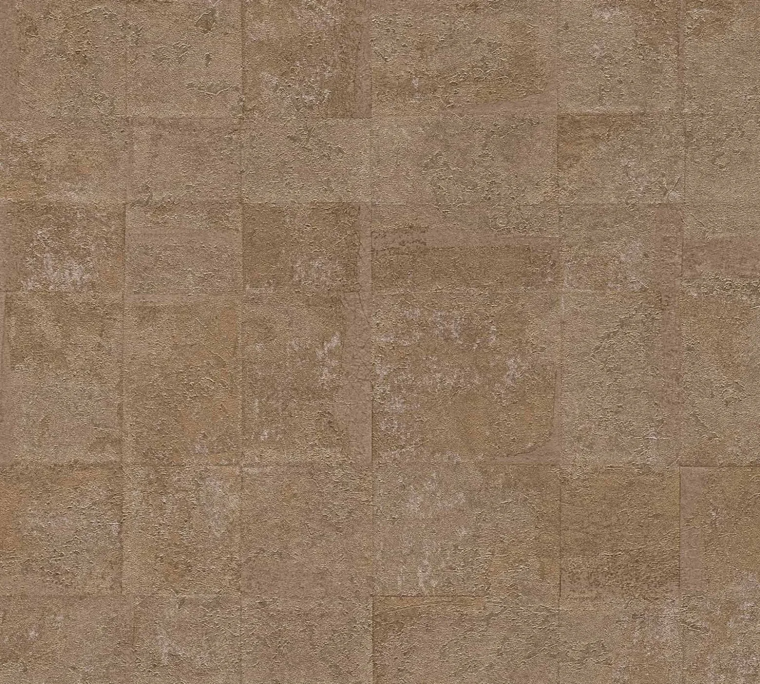 Vliestapete Kacheln Gold Braun Metallic 39671-1