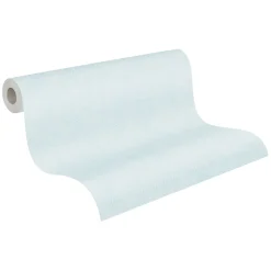 Vliestapete Kariert Textil Optik Blau Weiß 39068-1