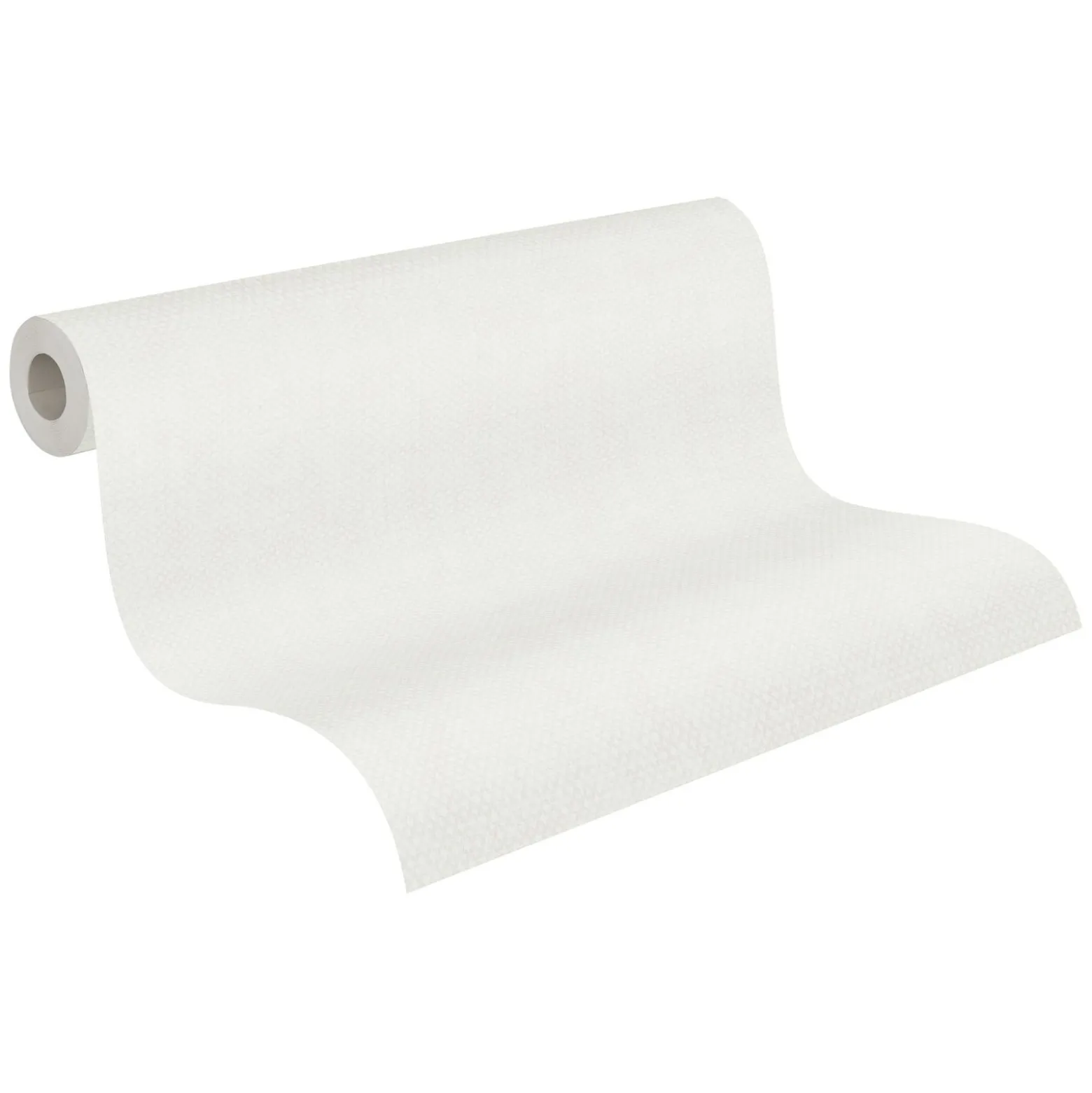 Vliestapete Kariert Textil Optik Hellgrau Weiß 39068-3