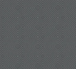 Vliestapete Karo 3D Grafik anthrazit Glitzer 37758-1