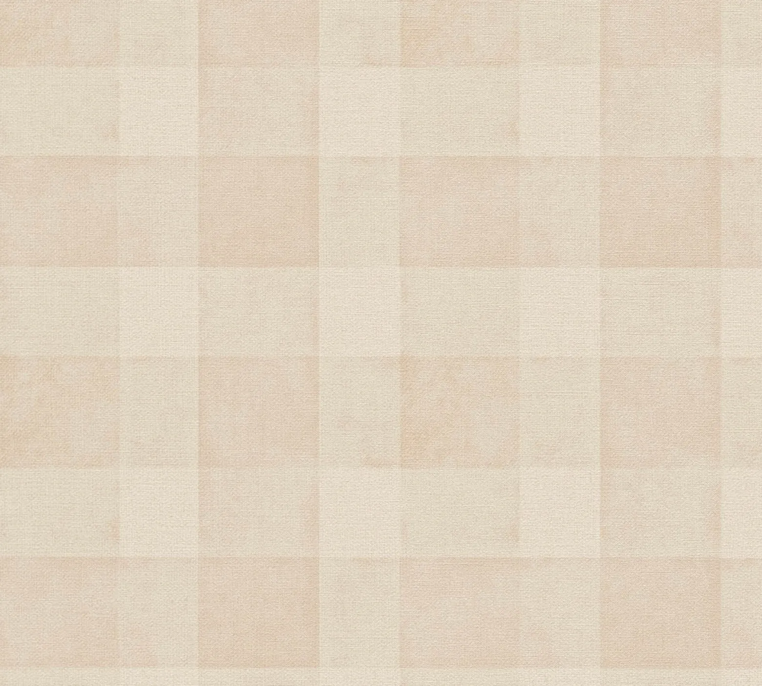 Vliestapete Karo Muster Textil Optik Beige Creme 38664-3