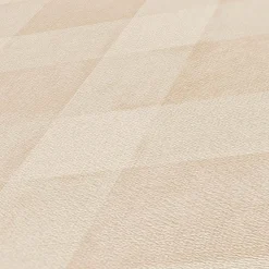 Vliestapete Karo Muster Textil Optik Beige Creme 38664-3
