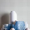 Vliestapete Karo Muster Textil Optik Hellgrau 38664-4