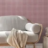 Vliestapete Karo Muster Textil Optik Lila 38664-5