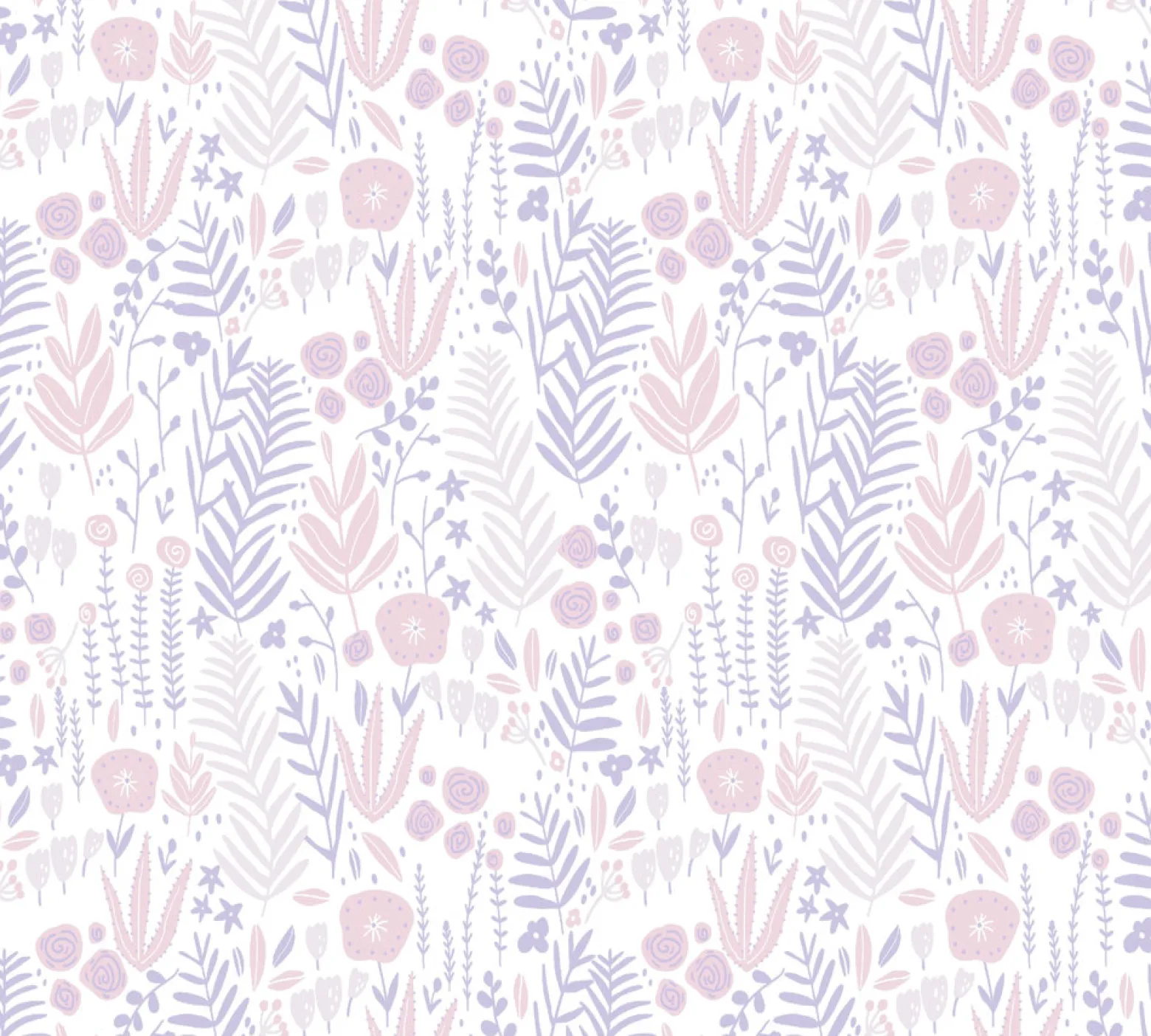 Vliestapete Kinder Floral Blumen lila rosa weiß 38118-1