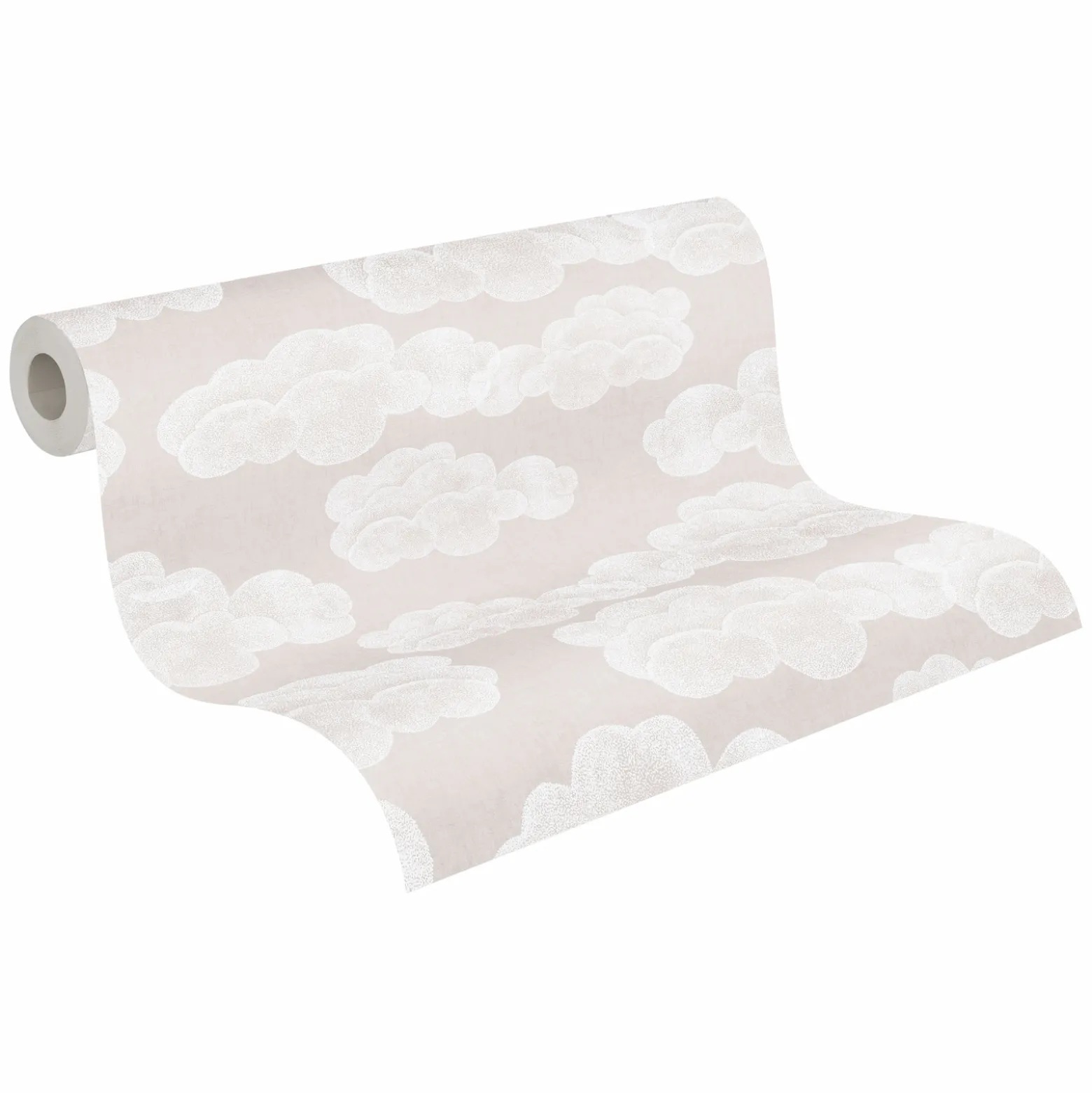 Vliestapete Kinder Himmel Wolken Beige Weiß 77143-3